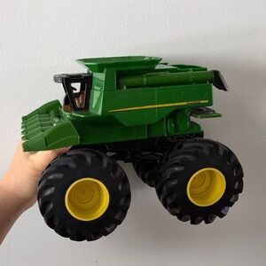 John Deere Green Monster Tractor with Yellow and Black Wheels
